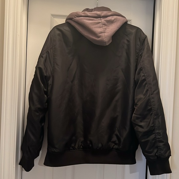 Forever 21 Men’s Hooded Bomber Jacket - Picture 6 of 10